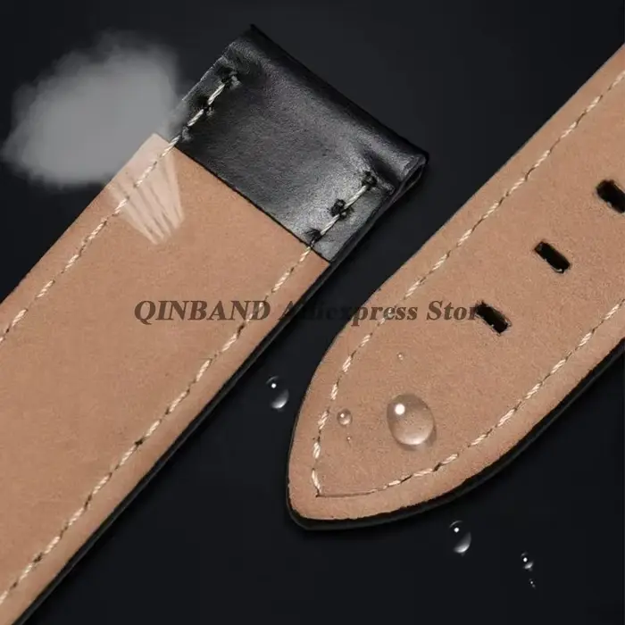 Bracelets de montre en cuir véritable de qualité pour hommes et femmes
