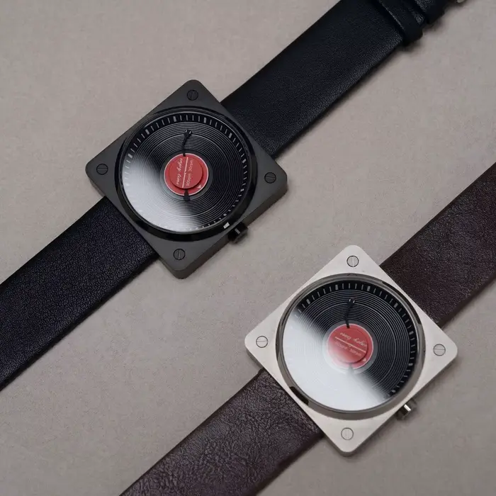 Montre à quartz en vinyle SKU pour homme