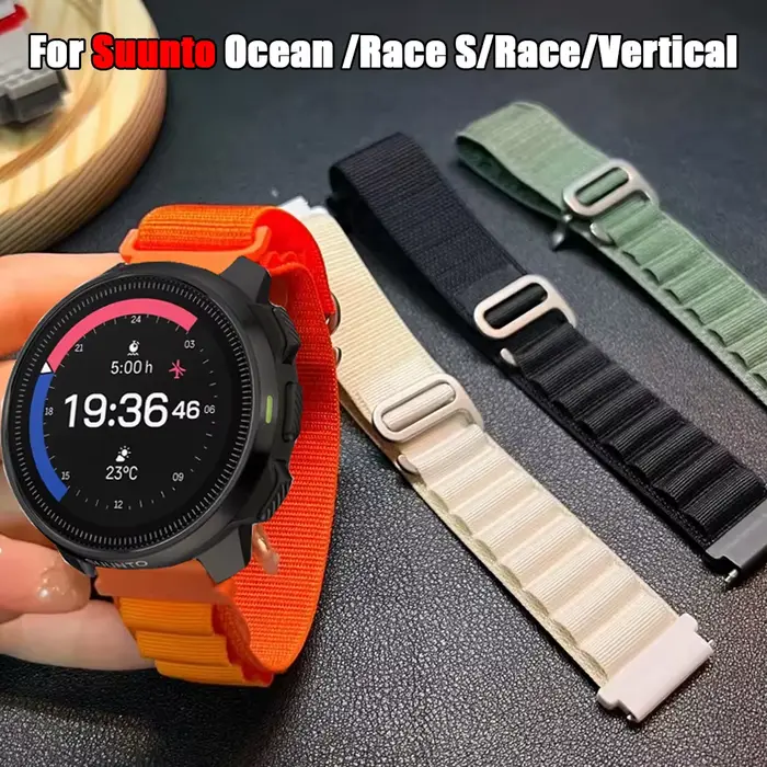Boucle alpine pour Suunto Ocean / RACE/RACE S/5 Peak / 9 Pro Bracelet de Sport en Nylon