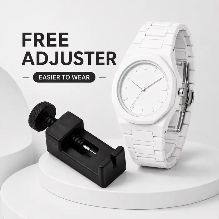 Ensemble de montres minimalistes à bracelet maillon avec ajusteur de montre gratuit
