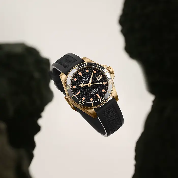 BODERRY hommes Bronze plongeur montres automatiques haut de gamme horloge de luxe 200M montre-bracelet étanche Sport