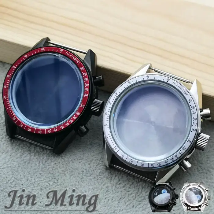 Montre chronographe VK63 39.7mm avec boîtier en acier inoxydable design moderne et résistance à l'eau 10ATM pour hommes et femmes occasions spéciales