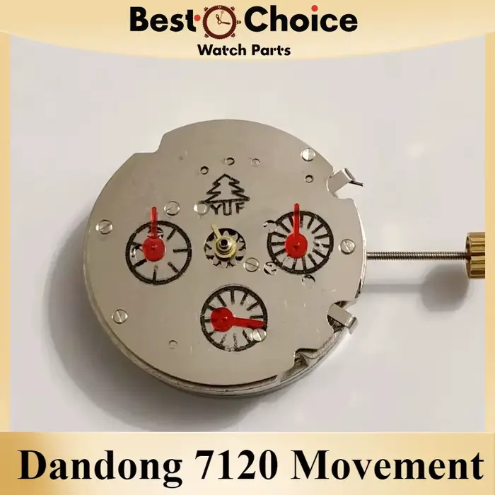 Nouveau mouvement Dandong 7120 6 aiguilles 7120 Machine unifiée 3/6/9 petite seconde accessoires de 
