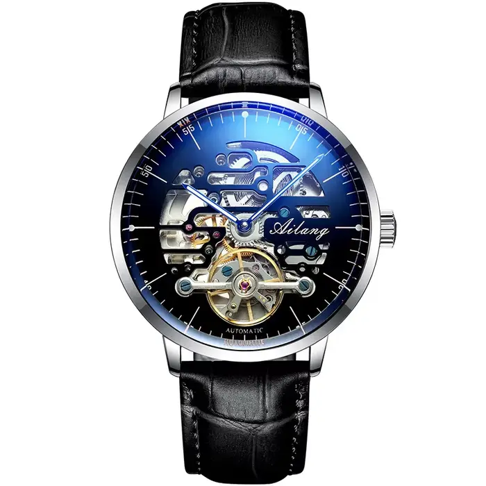Montre mécanique automatique AILANG neuve, étanche, lumineuse, squelette, mode, creuse, pour homme