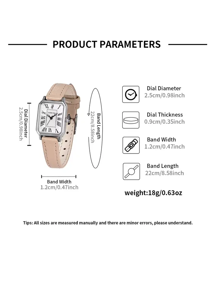 Montre-bracelet à Quartz rectangulaire pour femmes