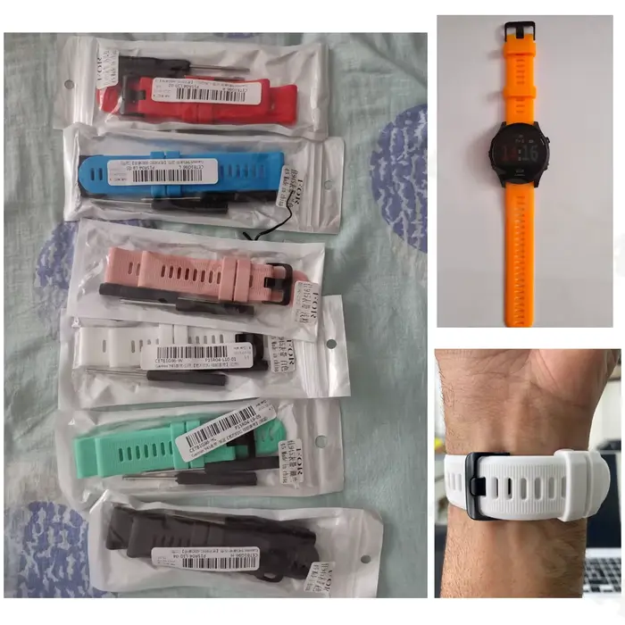 Bracelet de montre en silicone souple pour Garmin Forerunner 945 935 Fenix 5 Plus, nouveau modèle de remplacement pour femmes et hommes, accessoire sportif multifonctionnel