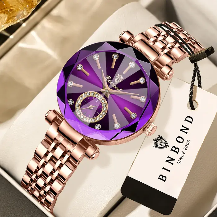 Montres-bracelets en quartz BINBOND Luxury Heart Of The Ocean pour femme