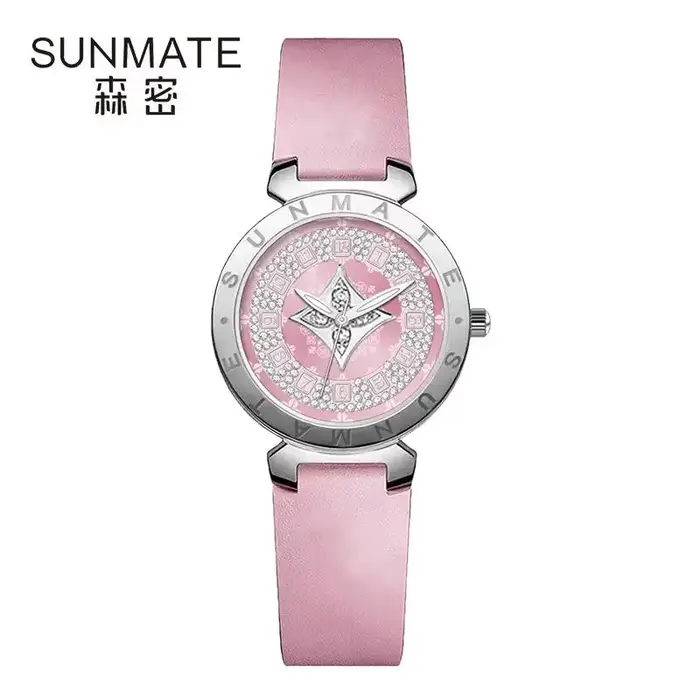SUNMATE montre à quartz pour femme luxueuse et exquise
