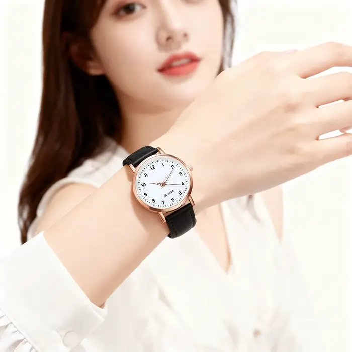 Montre à Quartz Vintage pour femmes et hommes