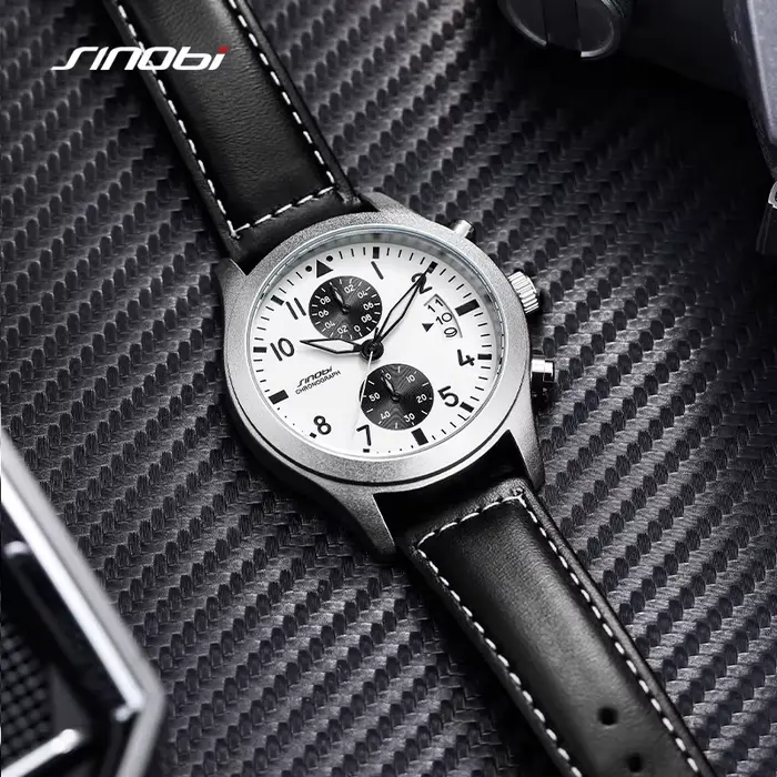 SINOBI Style décontracté montres pour hommes Design de mode