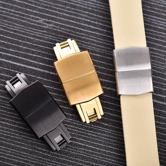 Boucle déployante universelle réglable en acier inoxydable 316L pour bracelet de montre
