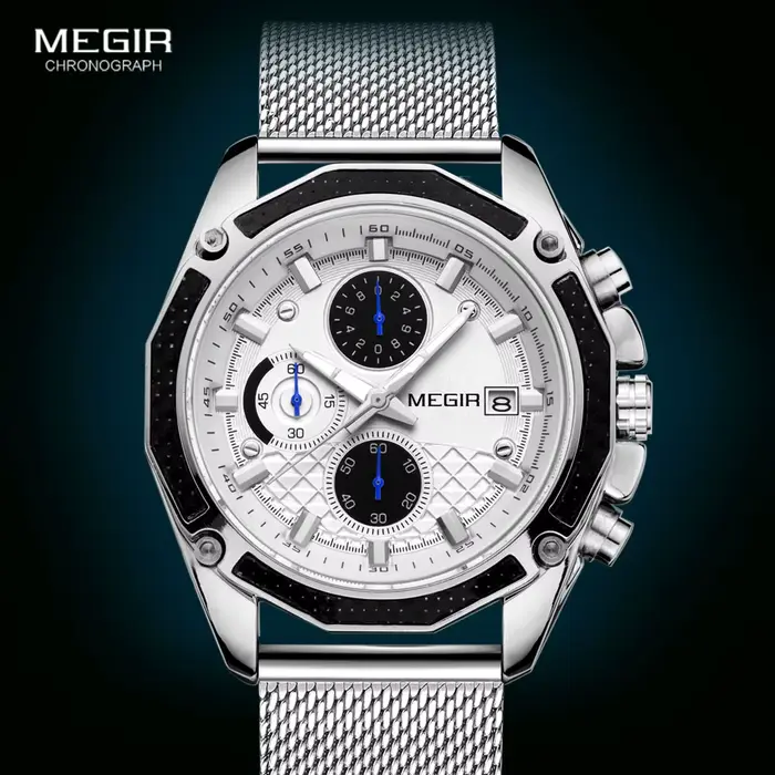 MEGIR – montre de luxe à Quartz pour hommes