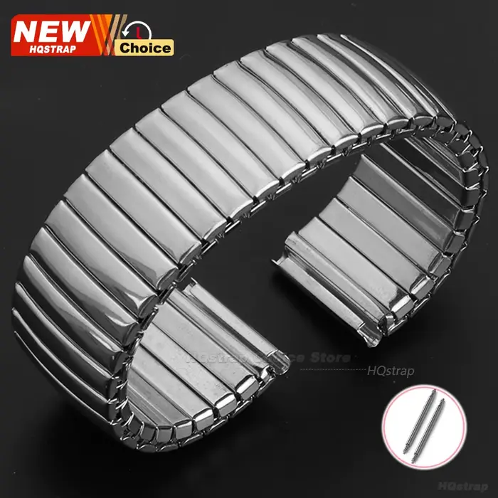 Nouveau Bracelet élastique 12mm 14mm 16mm 18mm 20mm 22mm Bracelet de montre en acier inoxydable femm