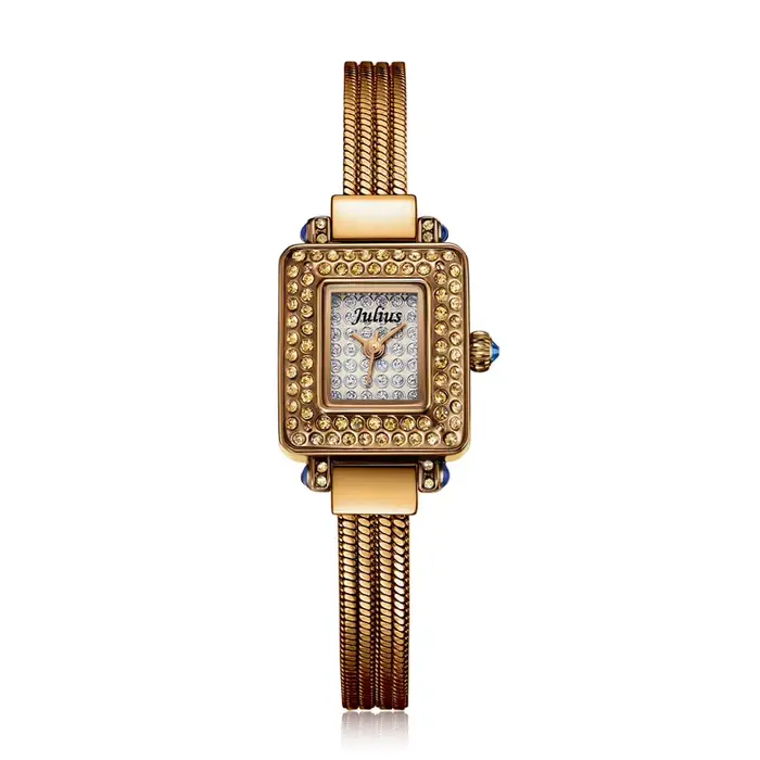 Montre à quartz julius mini dame pour femme, horloge élégante, bracelet habillé, cadeau d'anniversai