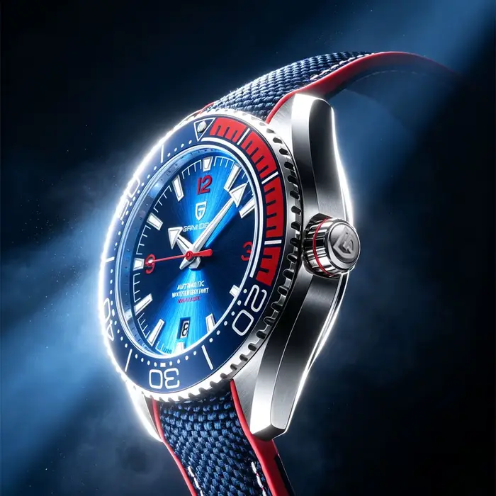 PAGANI DESIGN classique luxe hommes montre-bracelet mécanique verre saphir horloge haut marque en acier inoxydable