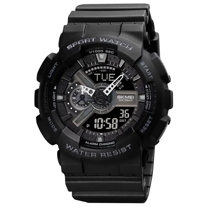 SKMEI heure mondiale lumière LED montres électroniques numériques pour hommes femmes sport montre à 