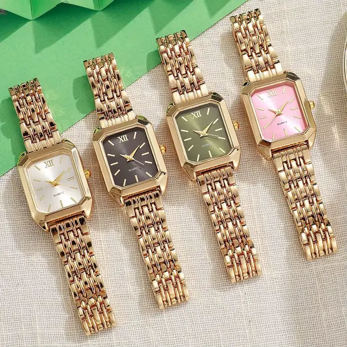 Nouvelles montres en or pour femmes dames montre-bracelet or Quartz montre minimaliste cadeau