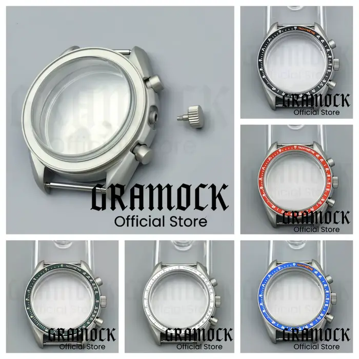 Gramock 40mm VK63 titane boîtier de montre dôme verre minéral accessoires Pars ajustement