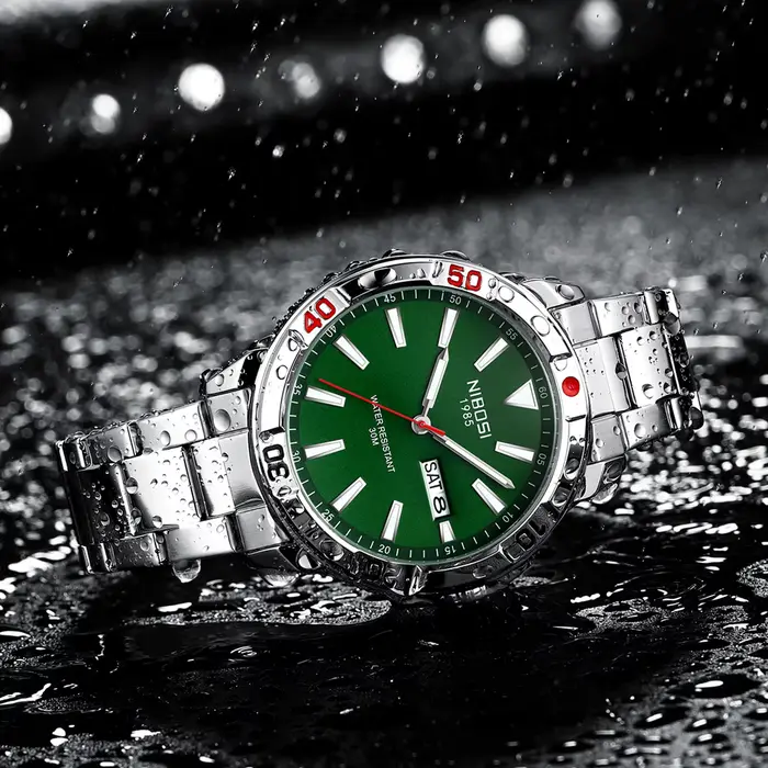NIBOSI – montre à Quartz analogique pour hommes