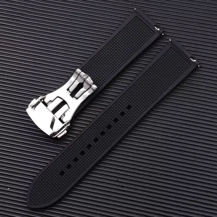 Bracelet de montre en caoutchouc de Silicone souple et étanche