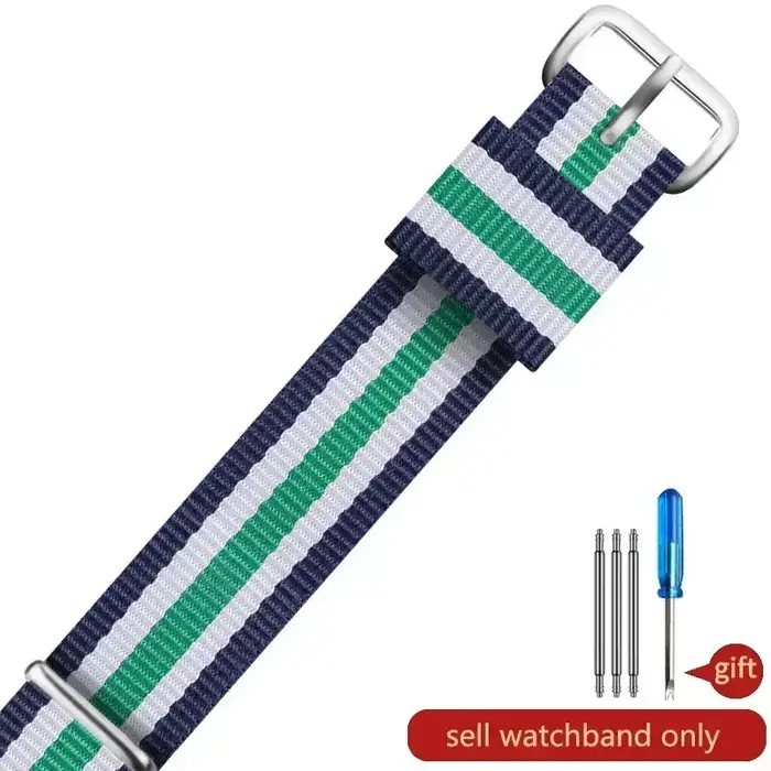 Bracelets de montre en nylon respirant pour hommes et femmes
