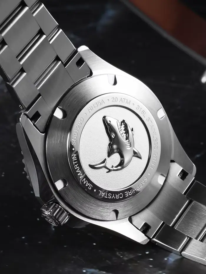 San Martin 2025 nouveau cadran en émail entièrement lumineux 39mm montre de plongée de luxe hommes