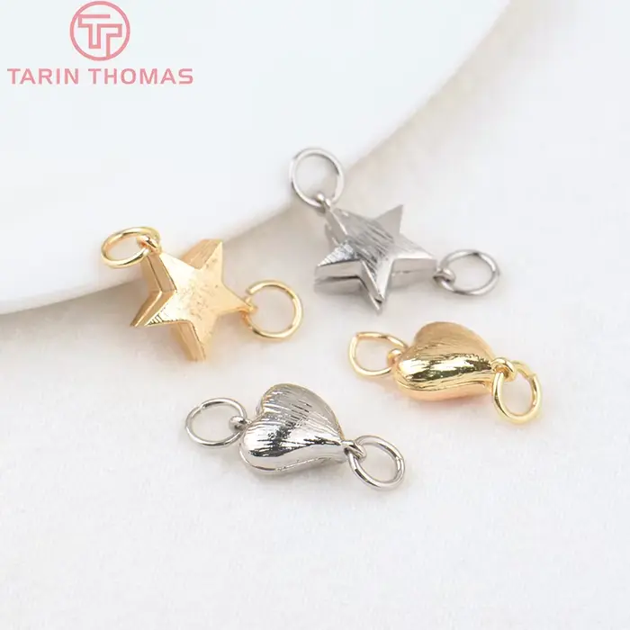 Fermoirs Magnétiques en Laiton Finis en Or 24 Carats ou Platine pour Création de Bijoux Occasions Spéciales
