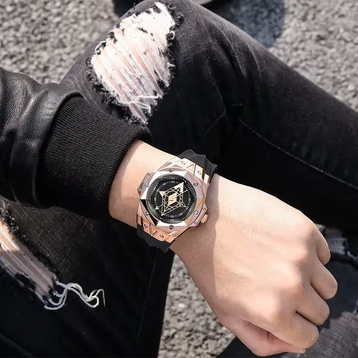 Montre-bracelet à quartz de luxe haut de gamme pour hommes