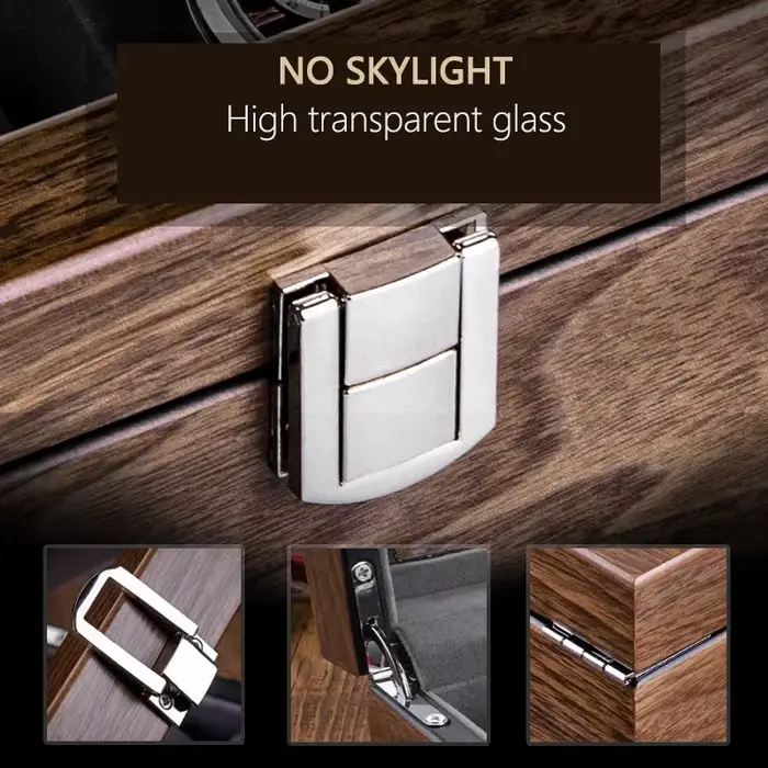 Boîte de rangement en bois de noyer pour montres de luxe élégante à offrir pour homme et femme pour collection et présentation montres occasions spéciales
