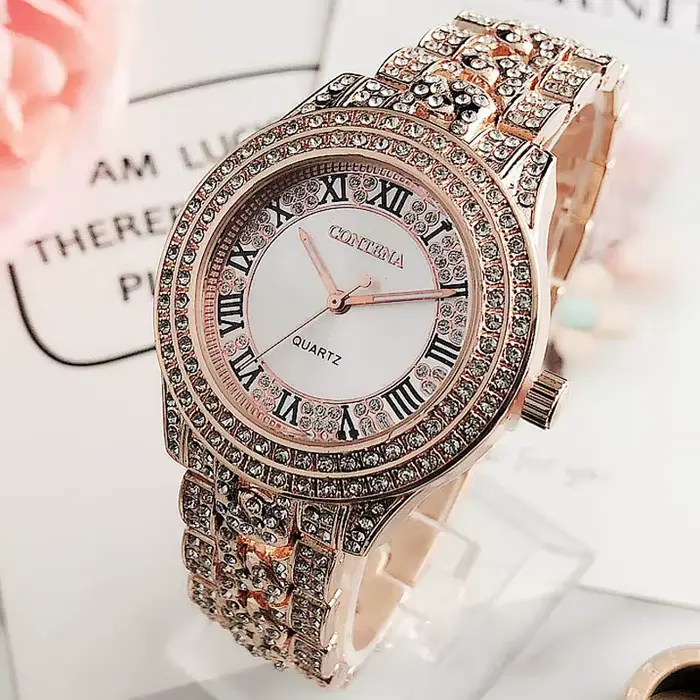 Genève – montre classique à strass pour femmes, nouvelle collection, à la mode