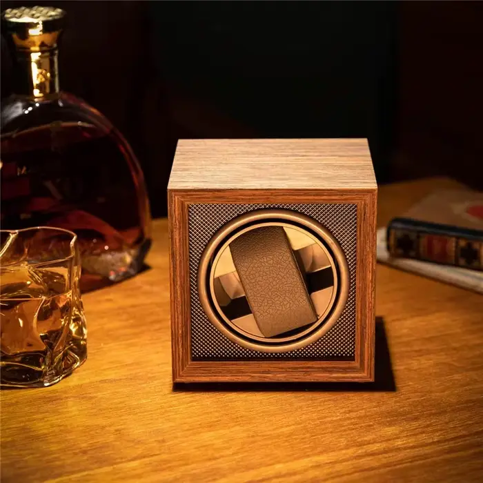 Remontoir de montre électrique en bois pour montres automatiques