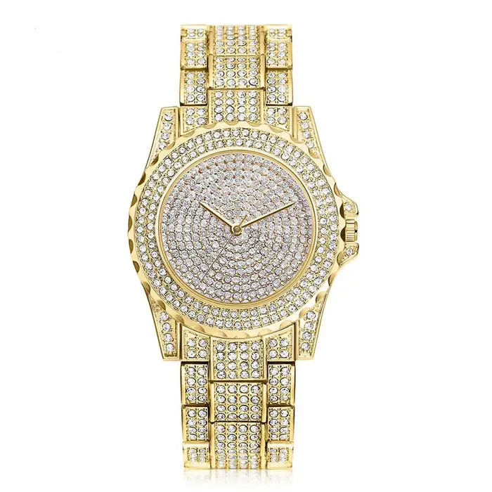 Feminino Relogio femmes montres cristal plein acier dames montre-bracelet Quartz femme reloj hombre montre