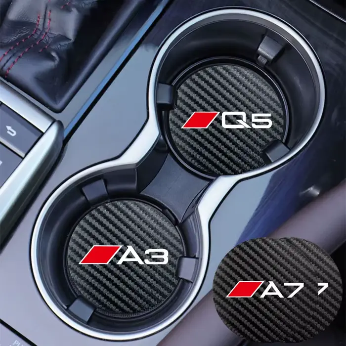Tapis de dessous de verre en cuir pour voiture