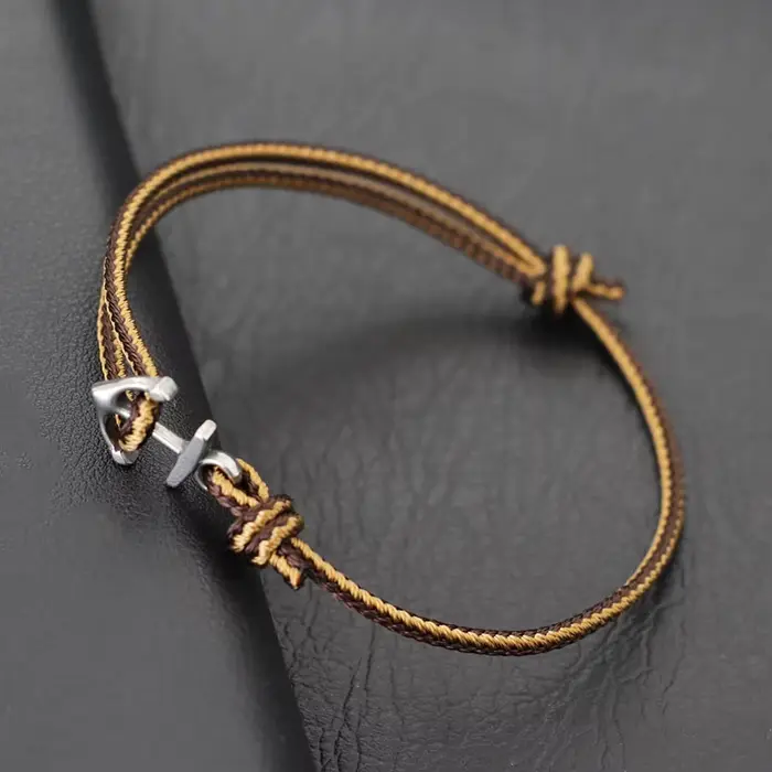 Bracelet ancre à la mode pour hommes