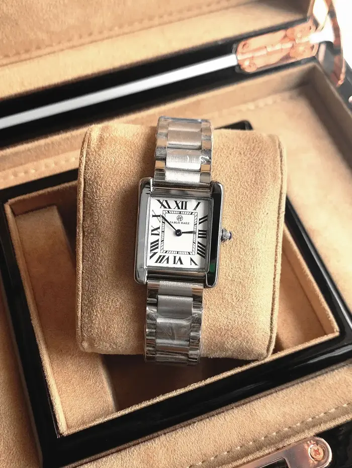 Pablo Raez hommes femmes Couple montre à Quartz Rectangle carré chiffres romains Orologio dames de luxe nouvelle montre-bracelet classique homme horloge