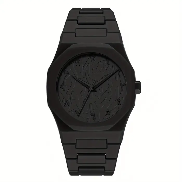 [Montre classique] Montre de sport décontractée pour hommes, montre à quartz à cadran noir |   Conce