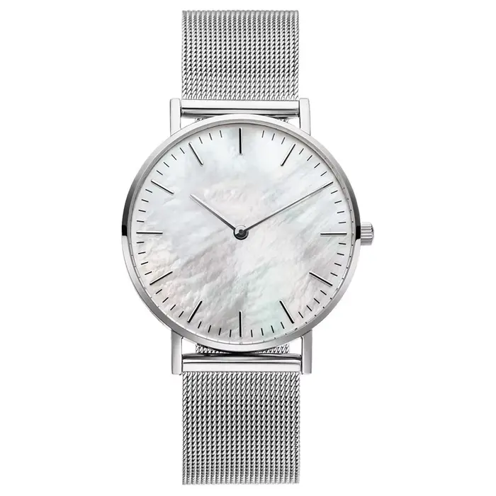 Marque de luxe montre en or Rose cadran coquille