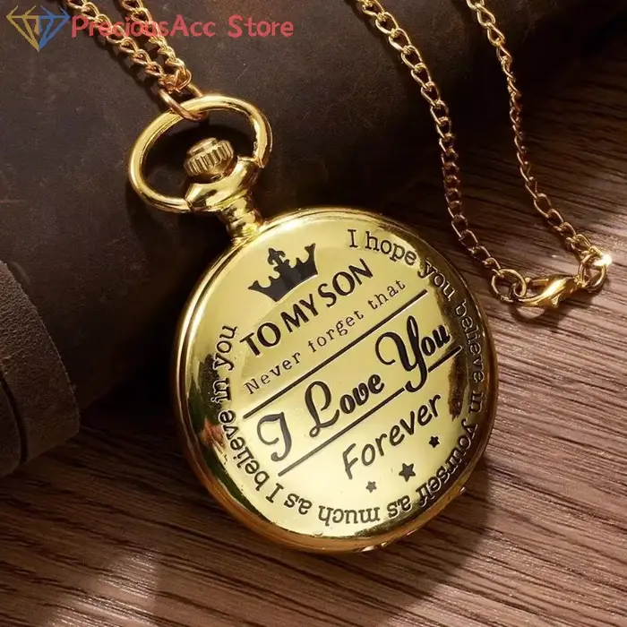 Montre de poche vintage pour homme en or