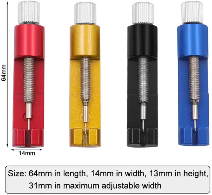 Outil de réparation de montre en métal réglage bracelet de montre avec base réglable pour collectionneurs ajustement facile à domicile