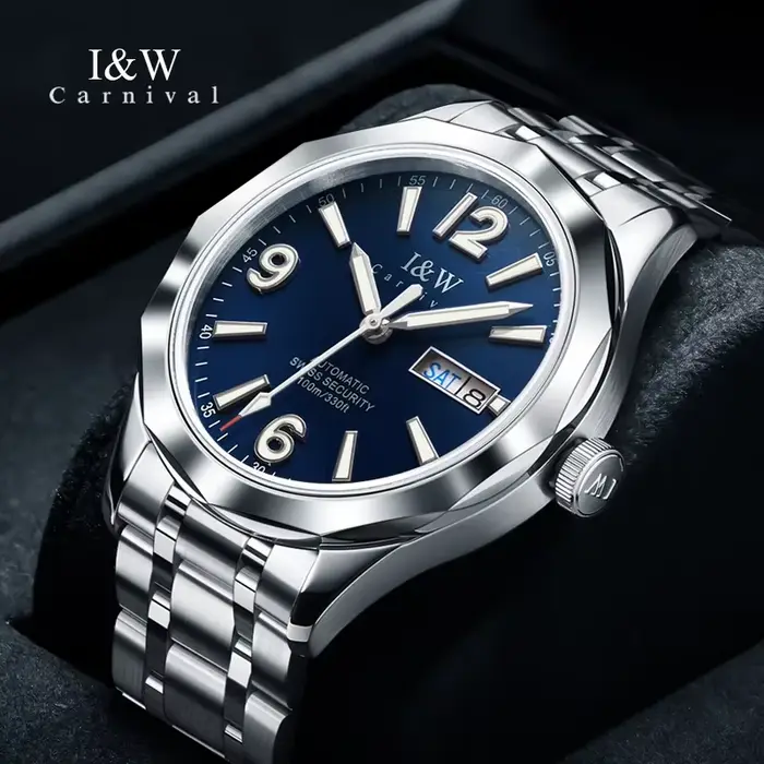 Montres de luxe en tungstène I&W pour hommes