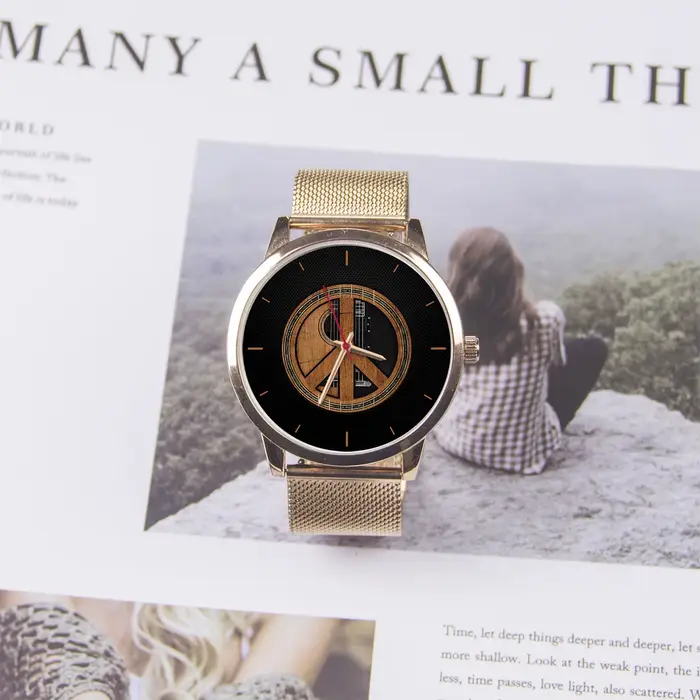 Montre à quartz originale avec bracelet en cuir véritable pour homme, insolite, cadeau pour papa, occassions spéciales