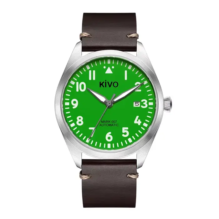 Montre automatique pilote d'aviateur suisse