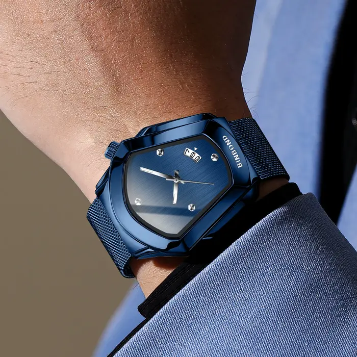 Montres à quartz BINBOND Iron Man originales pour hommes