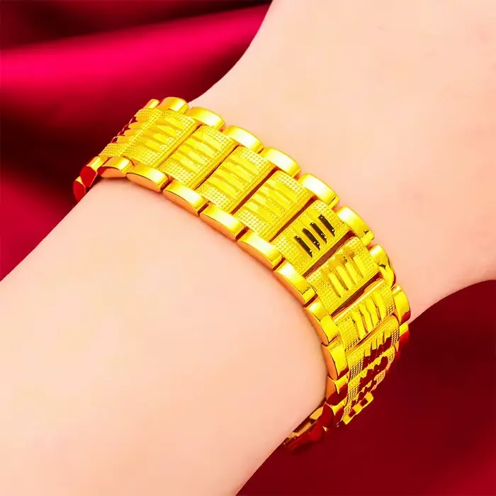Bracelet Boss en or véritable 24 carats 9999