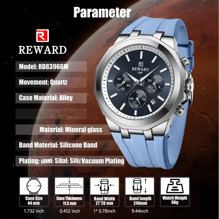 Récompense hommes montres haut de gamme marque étanche Sport montre-bracelet chronographe Quartz militaire véritable Relogio Masculino