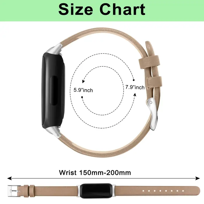 Bracelet en cuir de luxe pour Fitbit inspire 2 3/inspire HR