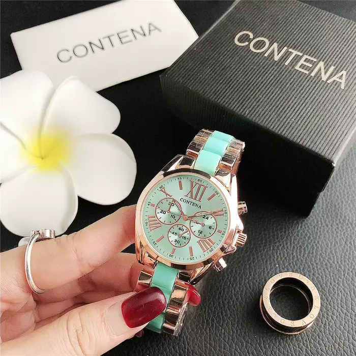 Montres-bracelets simples en acier inoxydable pour femmes