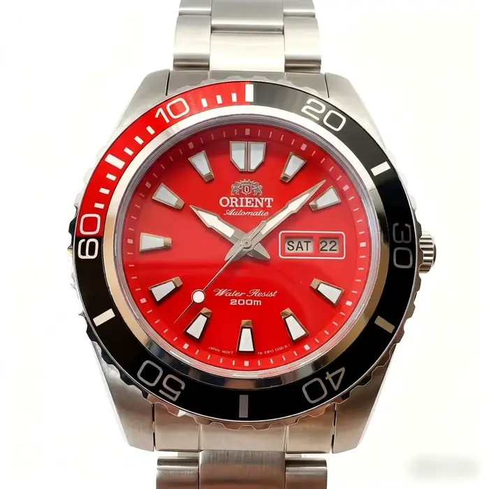 Montre de plongée Orient 200M étanche pour homme, automatique, mécanique, avec lunette rotative, dou