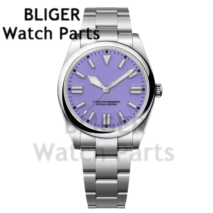Montre personnalisée pour hommes 36mm/39mm NH35A PT5000 montre-bracelet mécanique lunette ronde lumineuse bracelet