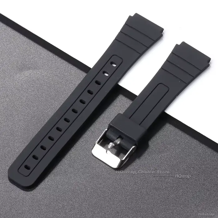 Bracelet de montre en Silicone 18mm pour Casio W800H